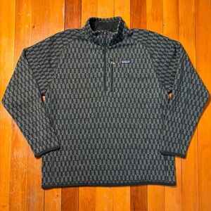Patagonia Better Sweater Men’s XXL 1/4 Zip Fleece Pine Knit Northern Green RARE